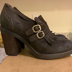 Hazel Born Shoes in Dark Brown